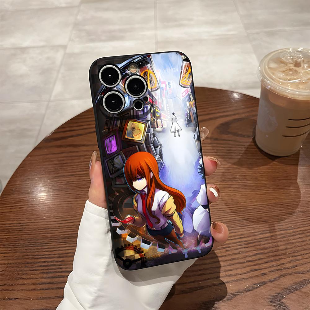 Steins Gate Phone Case For Iphone 16 Pro Max 14 12 15 Plus 17 Pro Max 13 Pro 11 Xr X Xs 8 7 Plus Back Cover