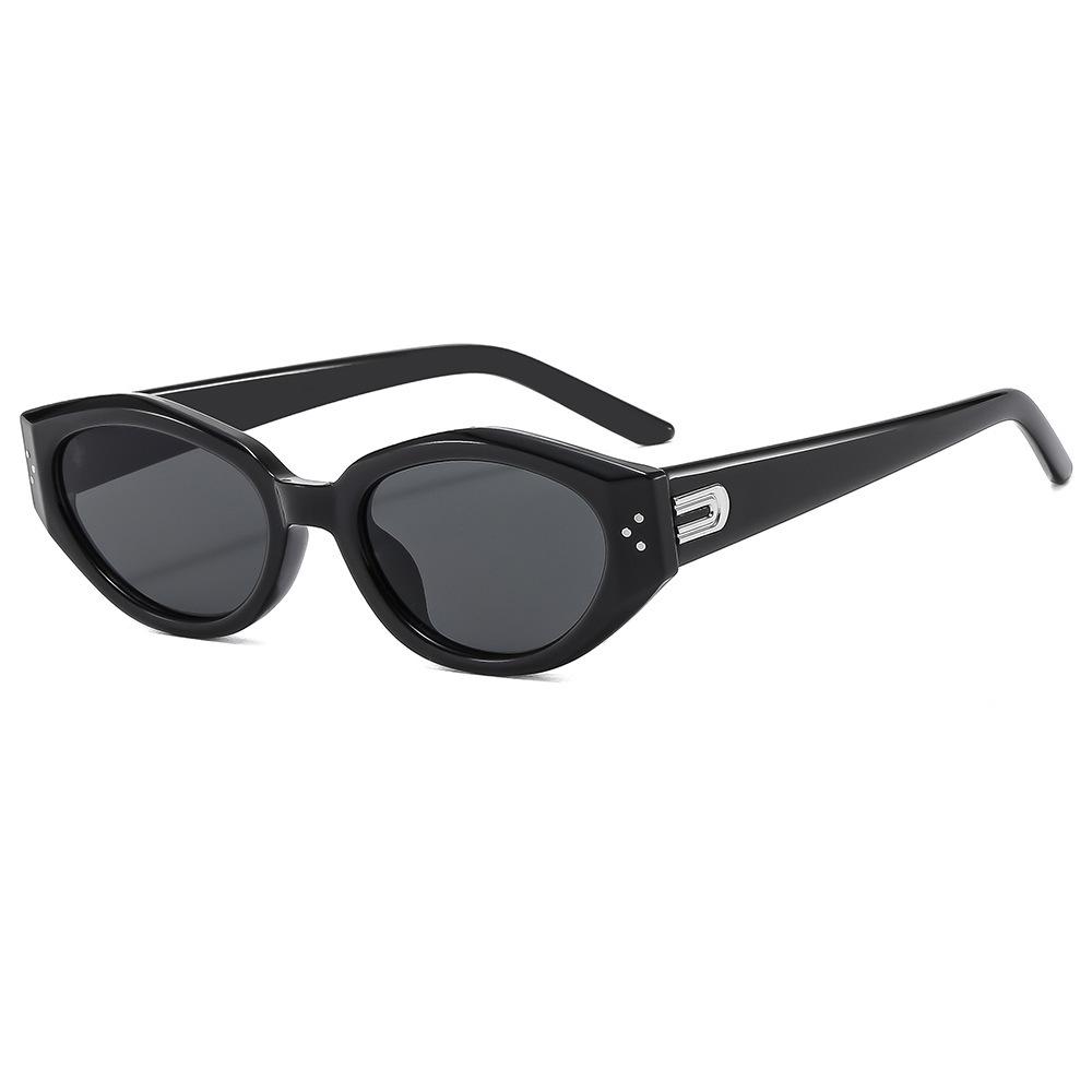 Large Frame Sunglasses For Women, Thin And Plain Sunglasses For Men, Trendy Street Photography, Uv-Proof Sunglasses. metal hinge