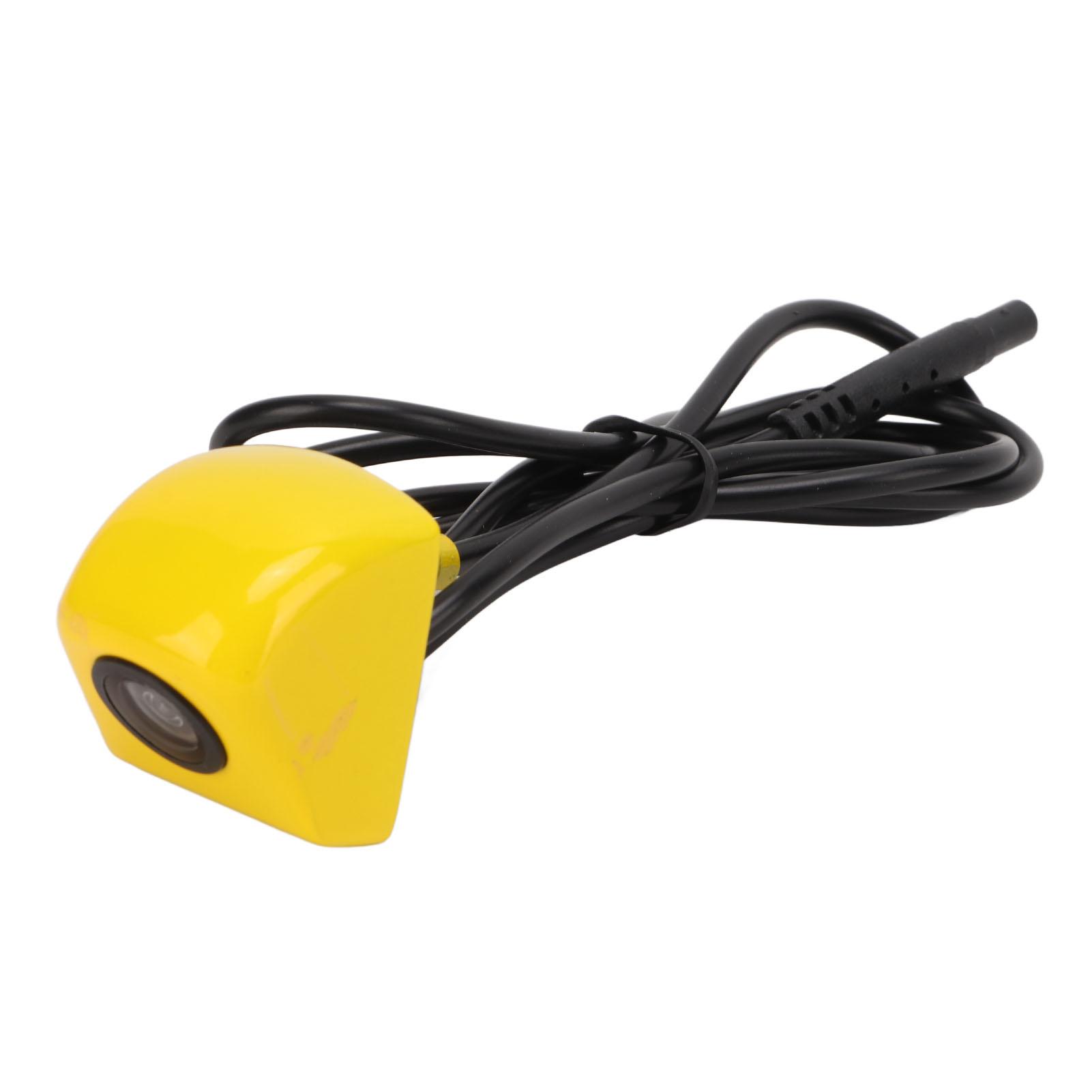

Backup Camera Front Rear Side 170 degrees Wide Angle Night Vision Upside Down IP67 Waterproof Yellow Universal