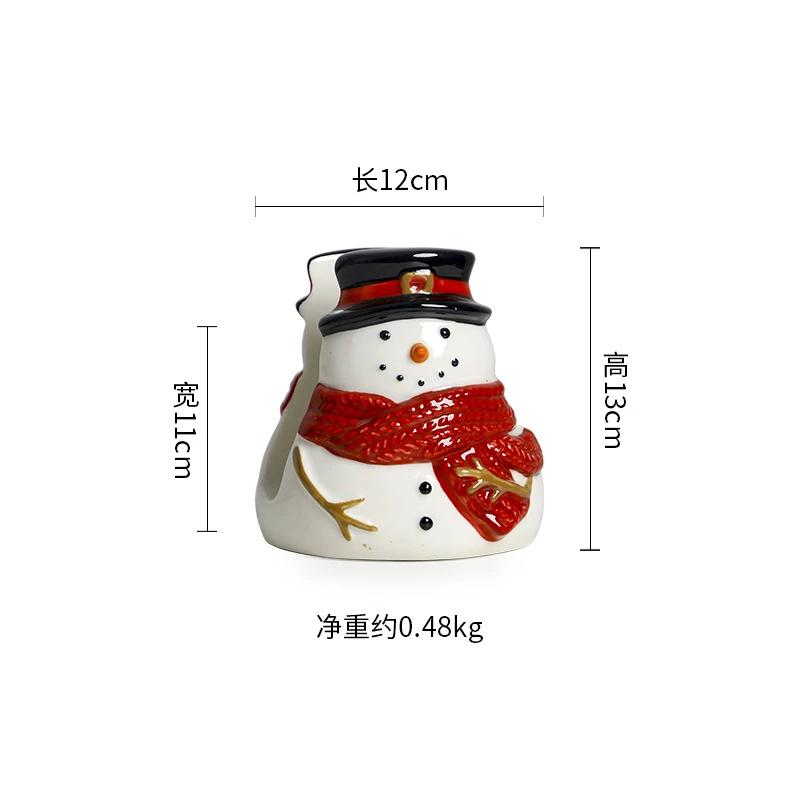 Hand Drawn Relief Snowman Tissue Holder Napkin Holder Tissue Box Napkin Box Tissue Storage Rack Christmas Napkin Paper Holders