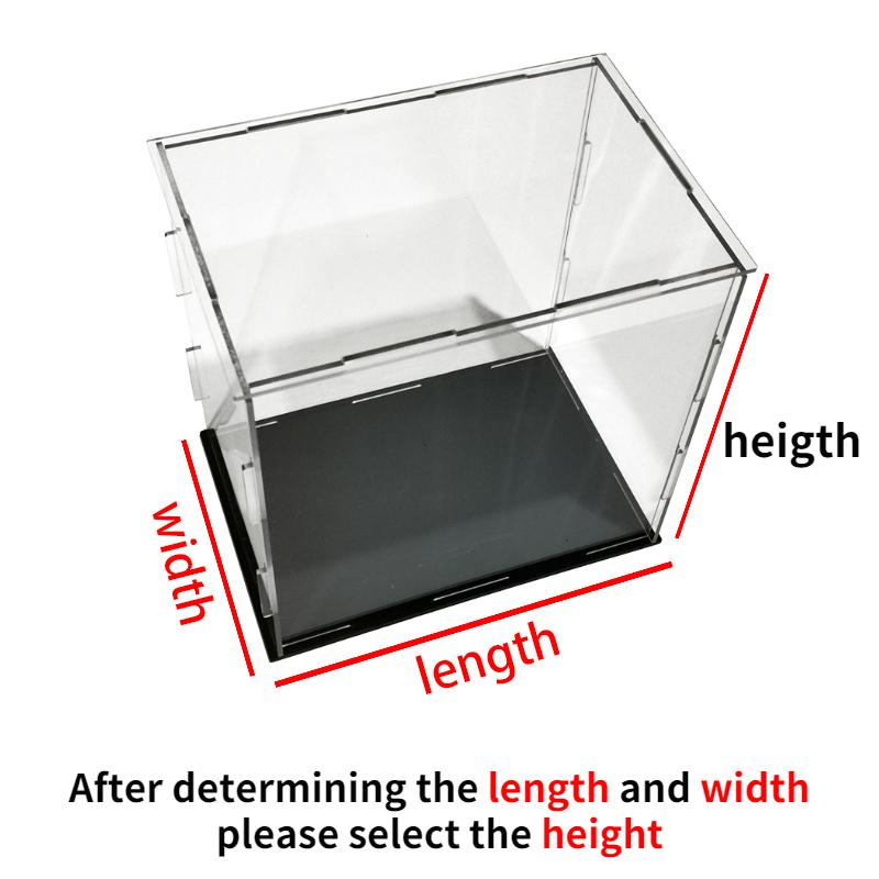 Acrylic Collectibles Display Cabinet Assemble Display Case Storage Box,Action Figures,Lego,Toy,Dustproof Organizer Showcase