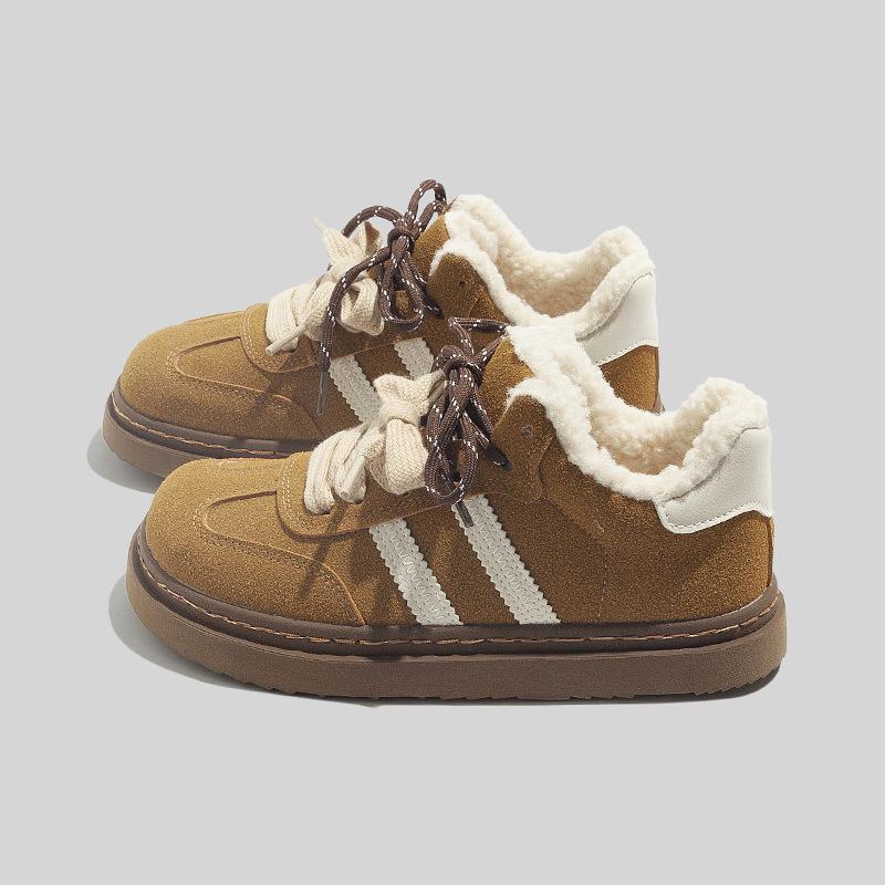 Beier Lamb Wool Piled Thick Baseplate Shoes Casual Cotton Shoes New Winter Warm Moral Training