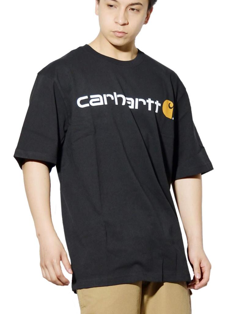 Carhartt Logo Large Size Small Men's T-Shirt, Black, Size, [Used]