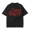 Lana Del Rey CANTANTE Maglietta Stampata Lavata Streetwear Hip Hop T-shirt Casual per Uomo Donna Cotone Streetwear