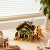 479PCS Forest Cabin Mini Building Blocks Set City Street View Greenhouse Windmill Tree House DIY Model  Birthday Gift