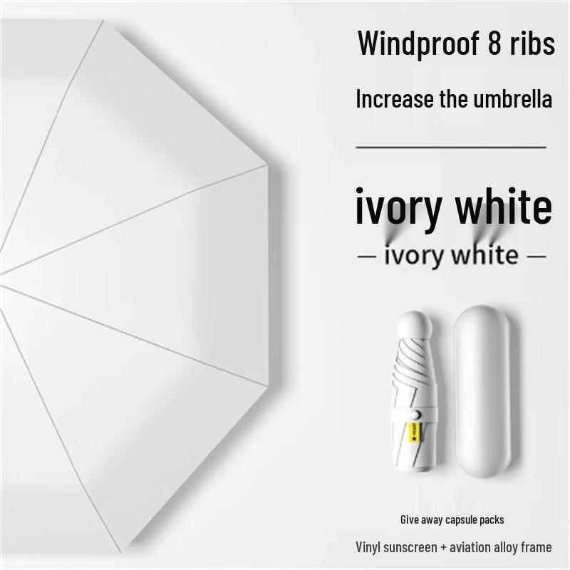 Capsule UV Protection Folding Umbrella