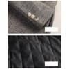 Jachetă Costum Lână cu Mânecă Lungă Femei Palton Toamnă Iarnă Blazer Lână Birou Femei Blazer Formal Îmbrăcăminte Exterioară Groasă