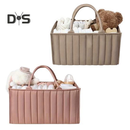 Tragbare Baby-Windel-Organizer-Tasche mit Griff, große Kapazität, Mehrzweck-Reise-freundliche Aufbewahrungstasche für Baby-Essentials, Handtasche
