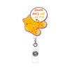 New Glitter Acrylic Nurse Badge Reel Retractable Id Badge Holder With 360 Rotating Alligator Clip Name Holder Medicine Supplies