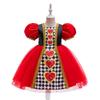 Queen of Hearts Girls’ Cosplay Dress for Alice In Wonderland Role-Playing