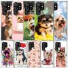 Yorkshire Terrier Dog Puppy Phone Case For Samsung Galaxy S24 S25 Edge S26 Ultra S22 S23 Plus S21 + S20 FE Soft TPU Back Cover G