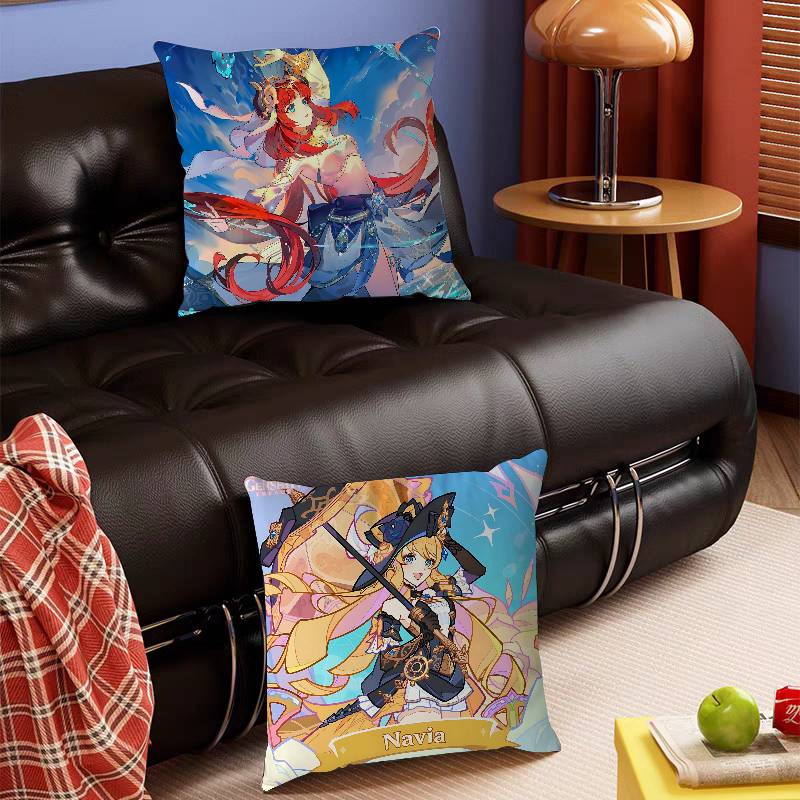 Anime Characters -N-Nilous Pillow Case Removable Washable Cushion Cover – All-Season Soft Linen