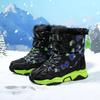 Winter Children's Plus Size  Anti Slip Wear-resistant and Plush Warm Outdoor High Top Cotton Shoes Snow Boots