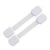 2Pcs Child Safety Strap Locks Baby Locks For Cabinets And Drawers Toilet Fridge,Adhesive Cabinet Drawer Door Latches-2 Style