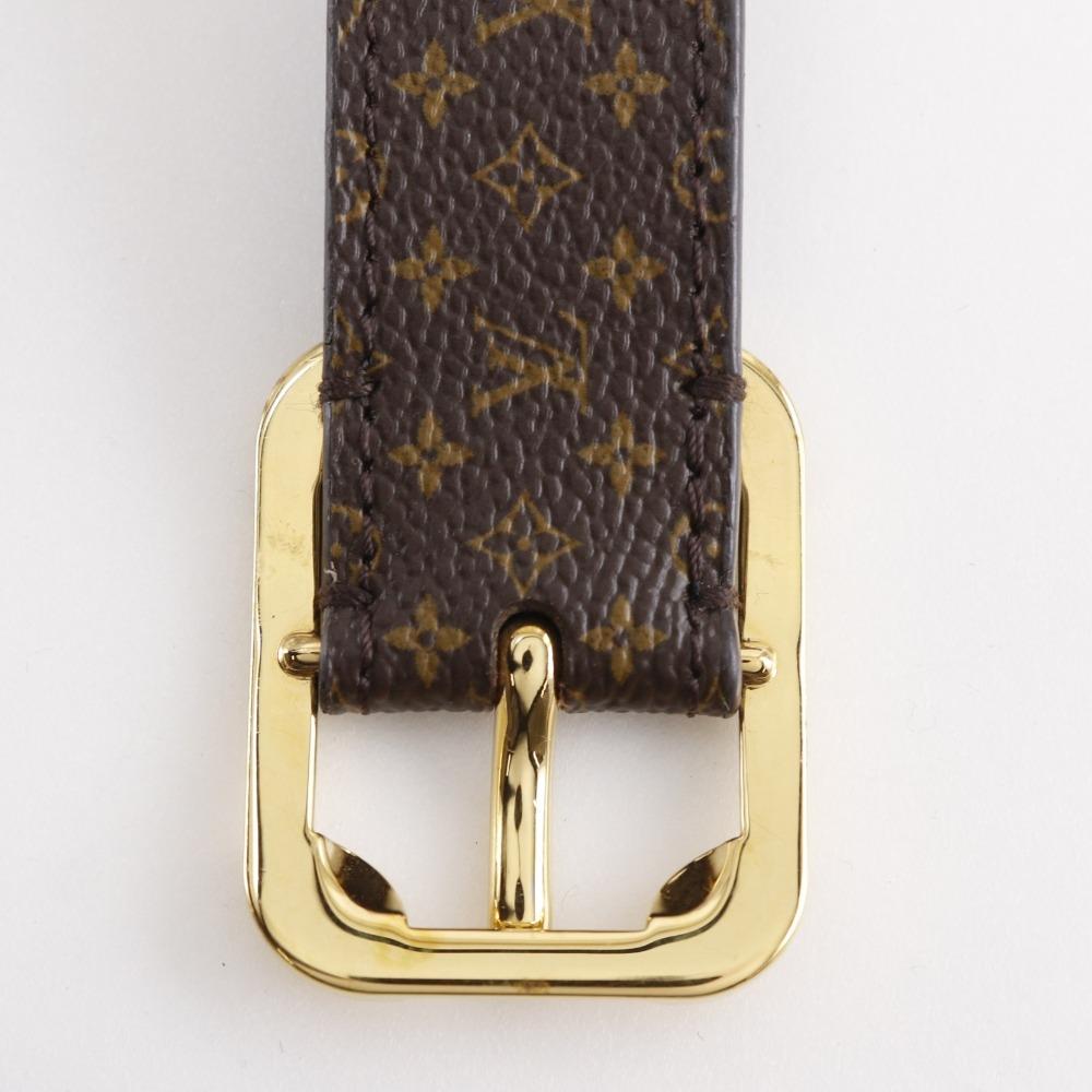 LOUIS VUITTON Ceinture Malletier belt M9943 Brown Monogram canvas unisex Used