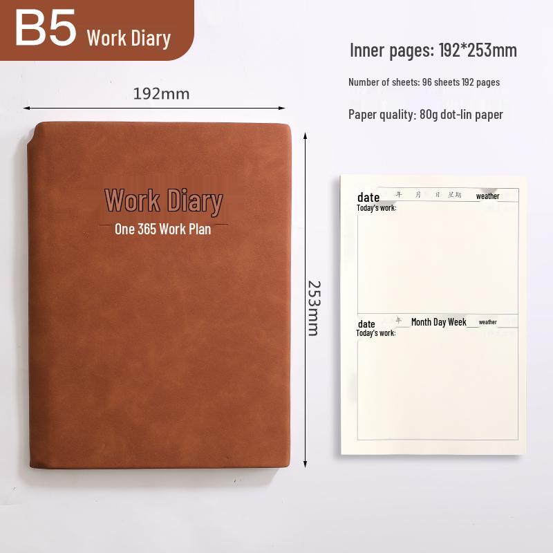 A4 Work Log & Meeting Minutes Book with Custom Printing for Office or Construction Use