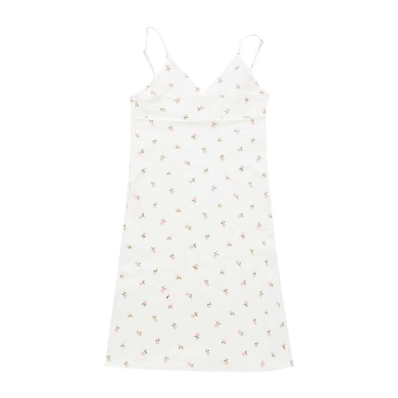 Women Spring Sleeveless Solid Color Suspender Dress Summer Casual Slim Ankle-Length Elastic High Waist Floral Print Camisole Dresses S-XL