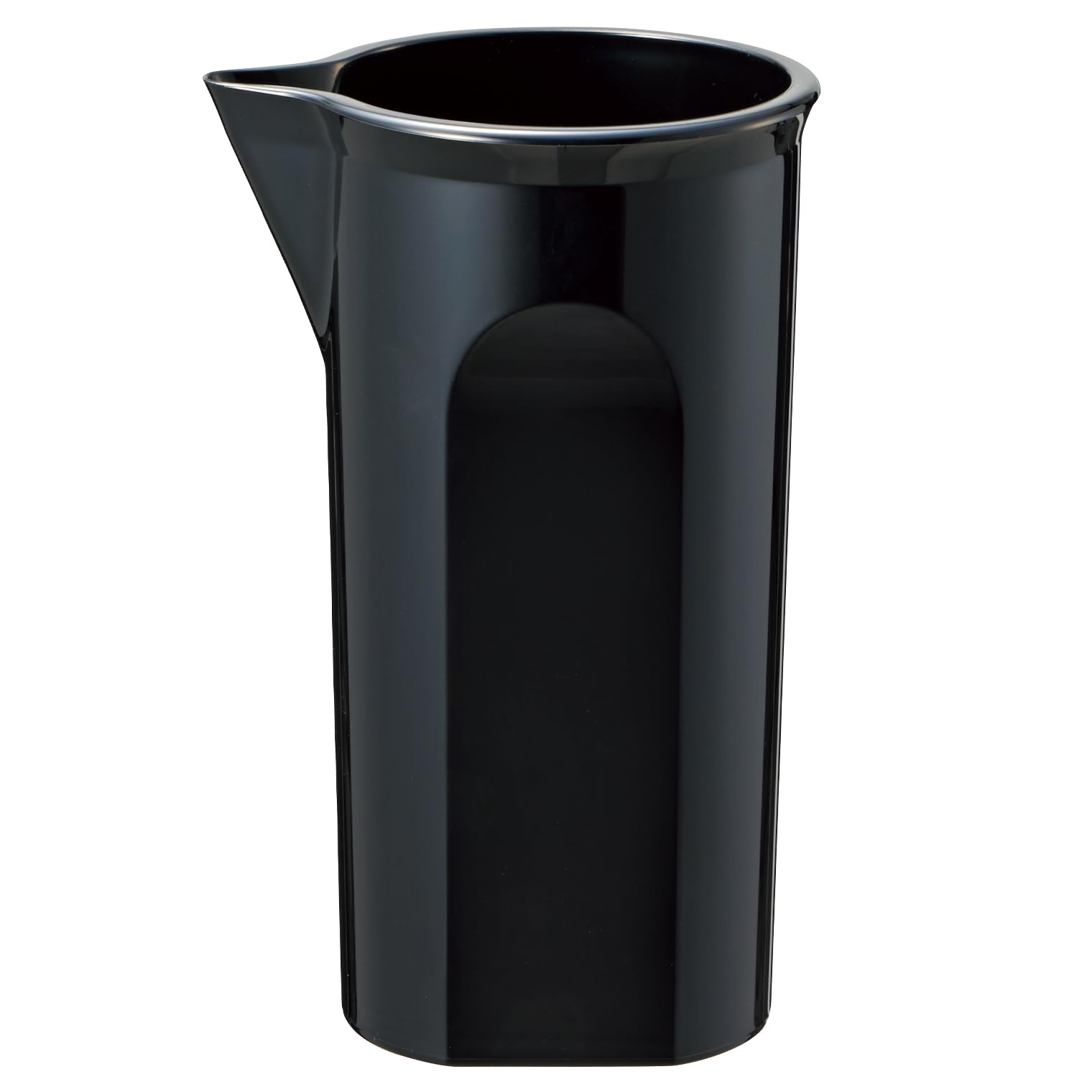 

Suntory Marketing T-Shaped Plastic Black Water Pitcher, 700ml, Pitcher/Carafe, Simple Design, Professional Tool, 165-45, 136294