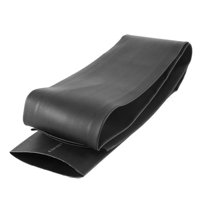 SOURCING MAP Tube Thermortractable Gaine 1m Longueur 50mm Diamtre 82mm Largeur Plat Noir