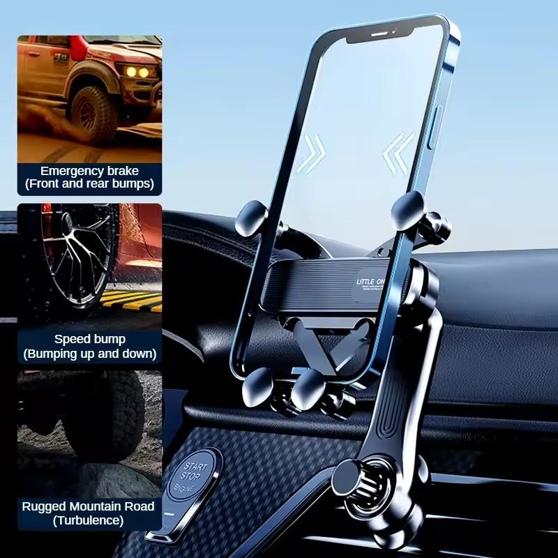 Car Air Vents Clip Mount Stand Extension Rod 360° Rotatable Gravity Car Phone Holder In Smartphone Holder Bracket GPS Support