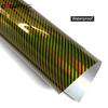Glossy Laser Carbon Fiber Vinyl Warp Car Exterior Stickers Motorcycle Body Modification Gold Stickers for Motorcycle Accessories