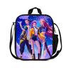 Gedruckte Hexenjäger K-Pop Essensbeutel, Studentin Huntrix Kpop Picknicktasche Kühltasche, Thermoisolierbeutel