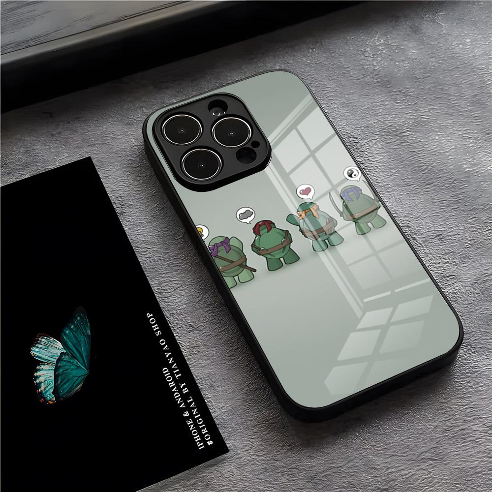Teenage Mutant Ninja Turtles Phone Case For IPhone 17 Pro Max 15 Pro 16 14 Plus 12 13 Mini 11 Pro Shockproof Glass Cover