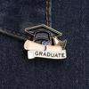 Graduation Brooch Bachelor Hat Shape Graduation Photos Pin Finishing Touch Suit Lapel Badge Graduation Season Accessory