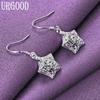 925 Sterling Silver Hollow Star Drop Earrings Jewelry