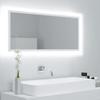 Day and Night - Day and Night White Acrylic LED Bathroom Mirror 100x8.5x37 Cm