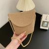 Új Little Fresh kézitáska francia szalma szőtt táska válltáska Sen sorozatú táska Pastoral Crossbody táska nyári táska