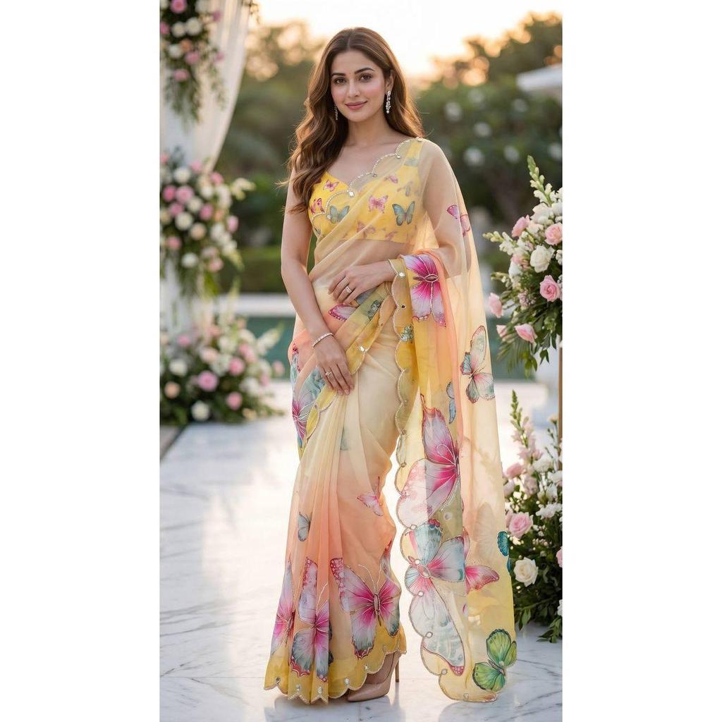 Newly Launched Trending Butterfly Designer Saree