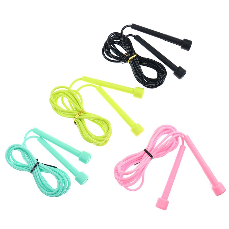 1Pc Speed Jump Rope Crianças Pvc Pular Corda Ajustável Fitness Equipamento