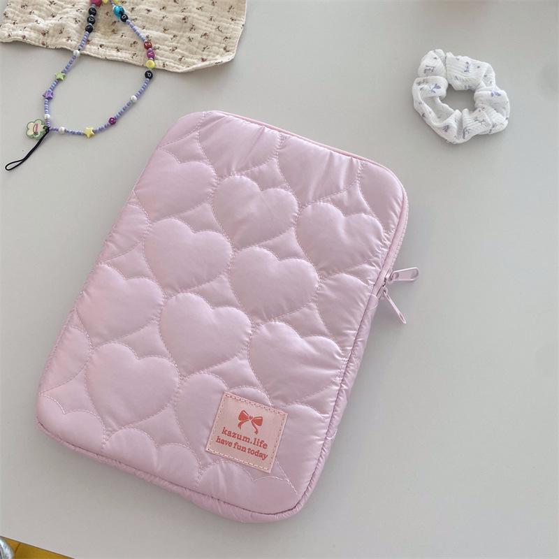 Koreanische Herzförmige Mehrfarbige Macaron Laptop-Tasche & iPad Hülle (15" & 11")