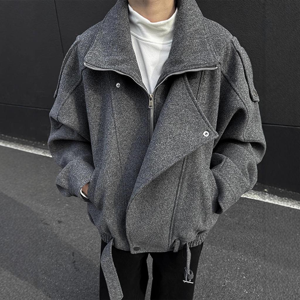 Men's Korean Style Deconstructed Wool Jacket - Autumn/Winter 2025 Collection