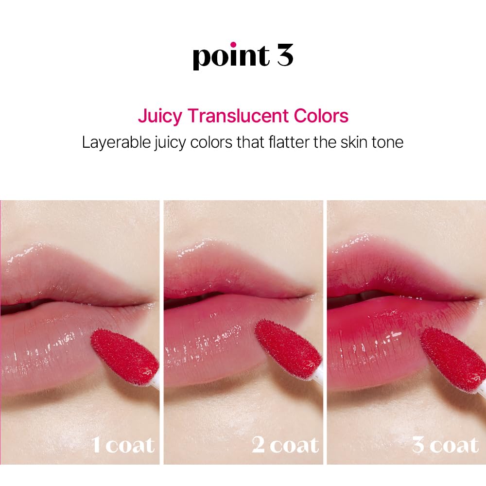 ETUDE Glow Fixing Tint Mauvement Lip Tint Lipstick Glossy Finish High Moisture Clione Lip [Etude Official] / / / / / 3.8g /