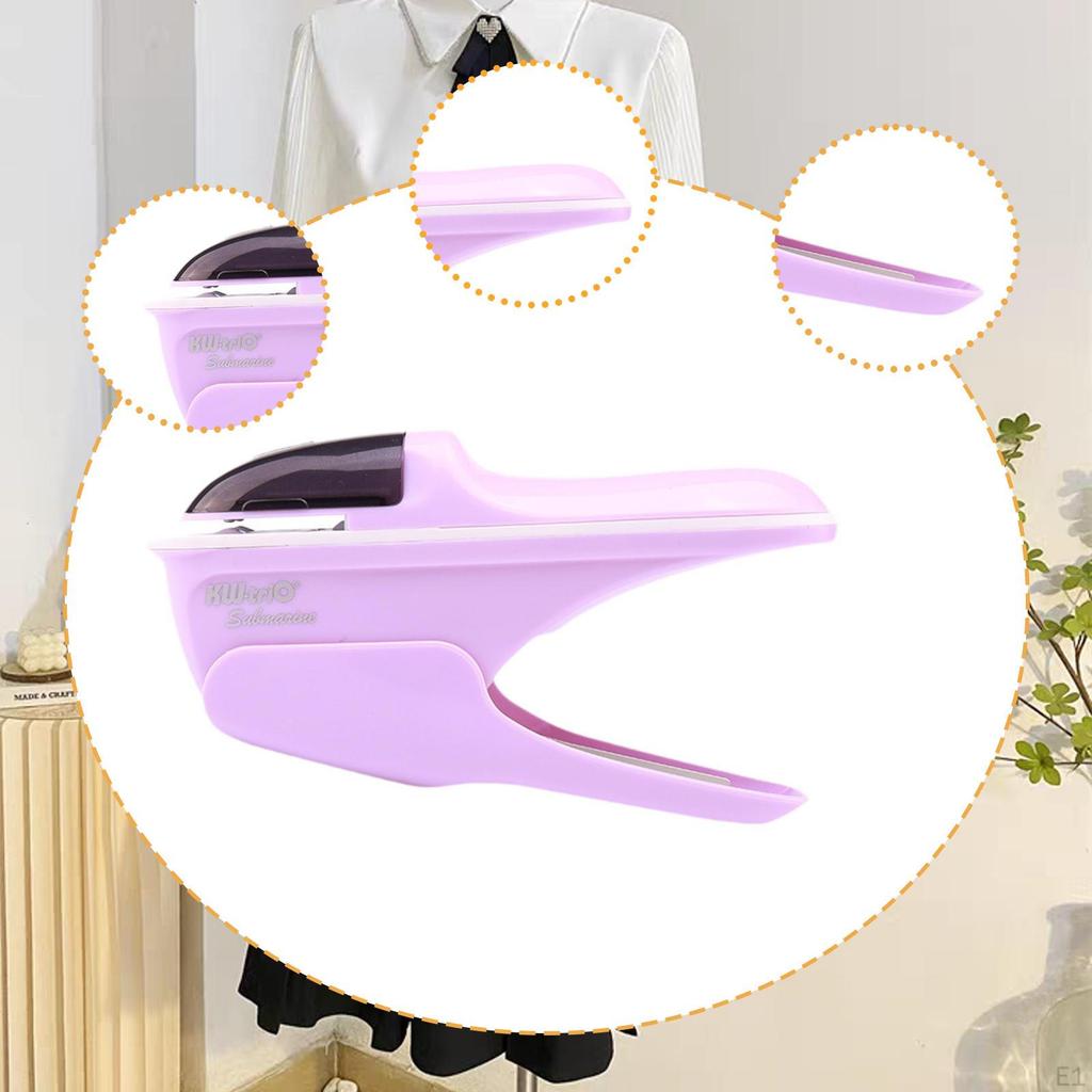 Holeless Compact Staple up to 8 Sheets Binding No s Paper Clinch for School Newspapers