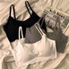 Ice Silk Bra Solid Color Women's Fashion Simple Skin Friendly Yoga Exercise Breathable Sleep Bra No Steel Rim Underwear