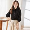 Teluoman Women's Long Sleeve Professional Blouse