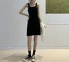 Women's Korean-Style Knitted Spaghetti Strap Dress - Slimming & Flattering, Perfect for Spring and Autumn Layering