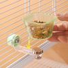 Plastic Parrot Feeder Magnetic Base Water Feeding Basin New Bird Feeding Bowl  Cage Accessories