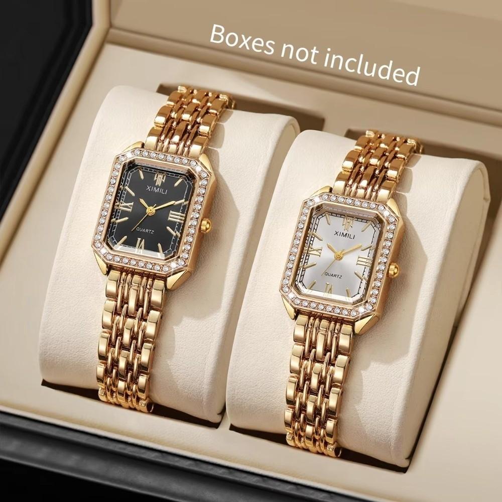 Strass Dames Polshorloge Armband Band Bandhorloge Hete Kwarts Horloges Zakelijk