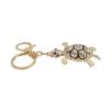 Cute Keychain Elegant Style Durable Tortoise Design Bright Colors Pendant for Car KeysWhite