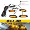 LED Grille Amber Light Smoked Lens Set-4 For Toyota -2024 RAV4 Limited Front