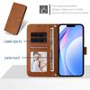 For Xiaomi 15T Wallet Case RFID Blocking Calf Texture Leather Stand Phone Cover with Strap