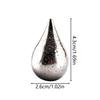 Steel Ice Block 6 Pieces Reusable Water Drop Shaped Metal Cubes Whiskey Stones Chilling Rocks For Housewarming Parties Fathers