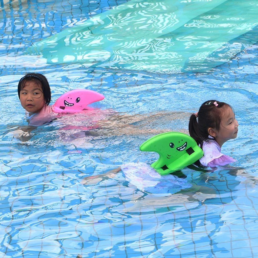 Adjustable Belt Swimm Floating Board Fin-Shaped Childrens Back Float Shark Fin Float Pools Lakes