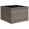 Grey Poly Rattan Sofa Set with Cushions and Storage