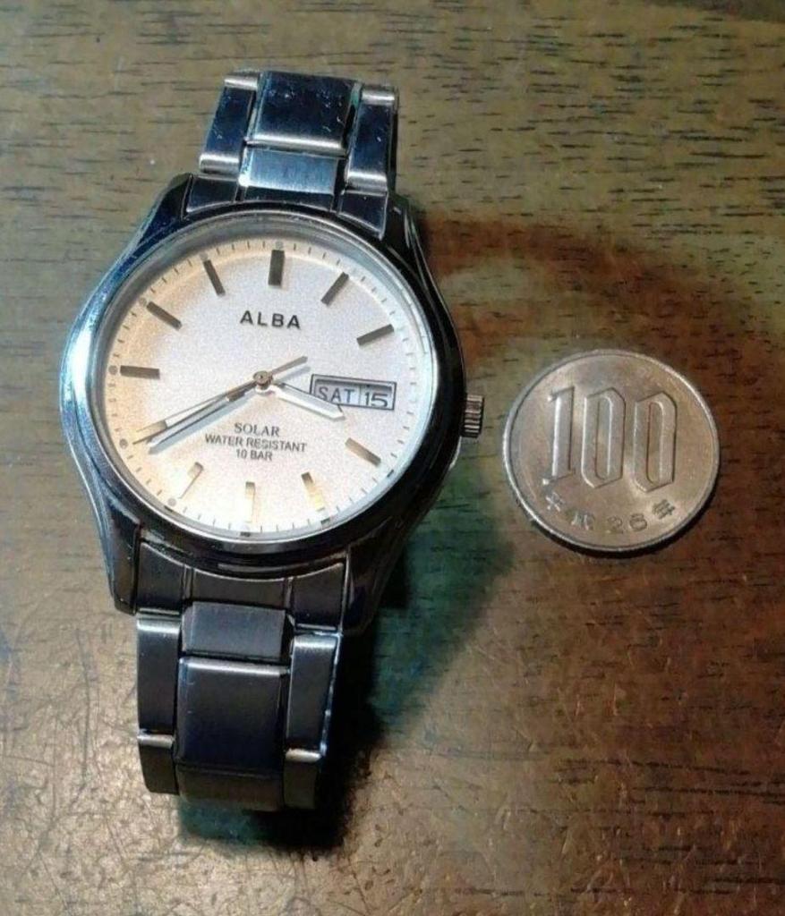 [USED] AW42 Seiko Alba Solar Watch, Working, Day and Date