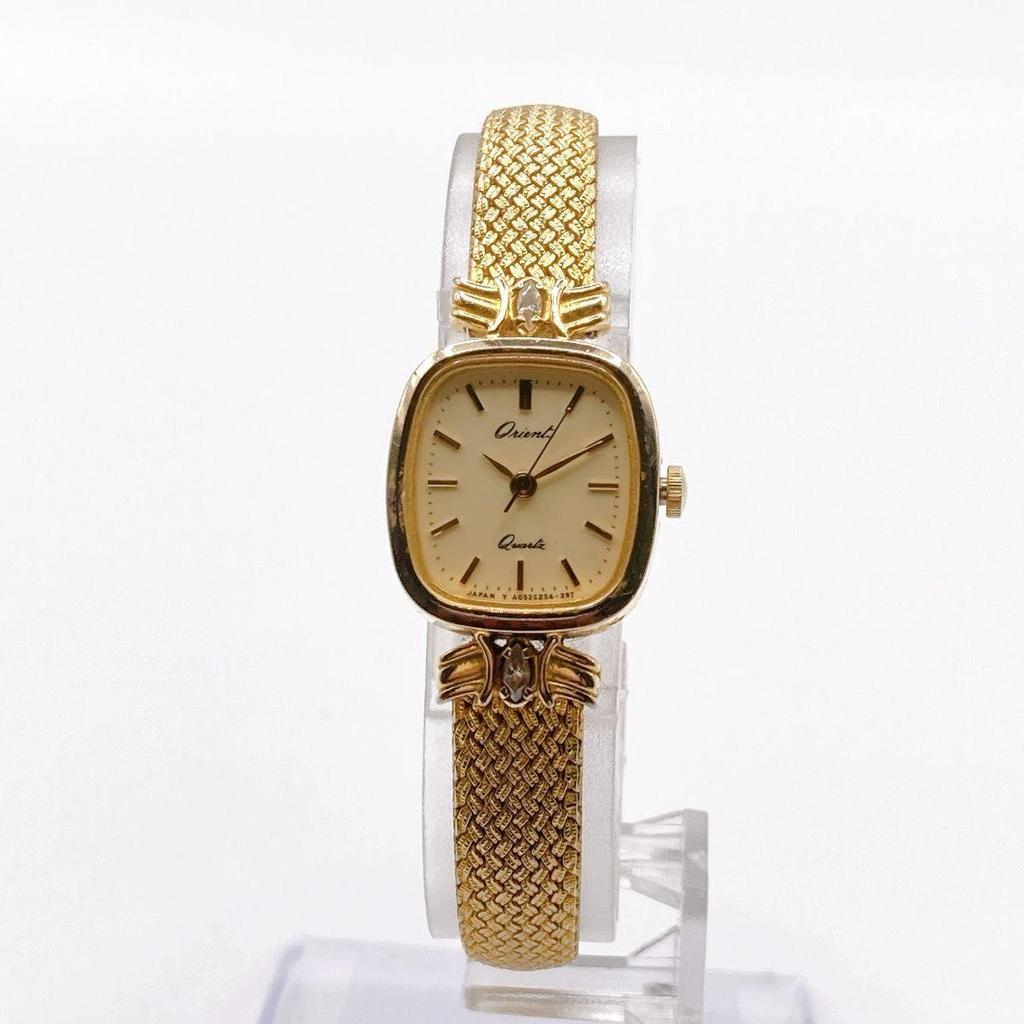 Used 404 ORIENT Ladies Watch 2P Quartz Operation Gold Vintage